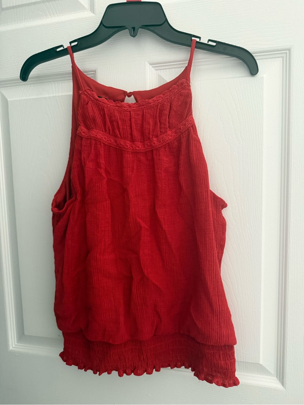 Terracotta Sleeveless Halter Tank Top - Women's
